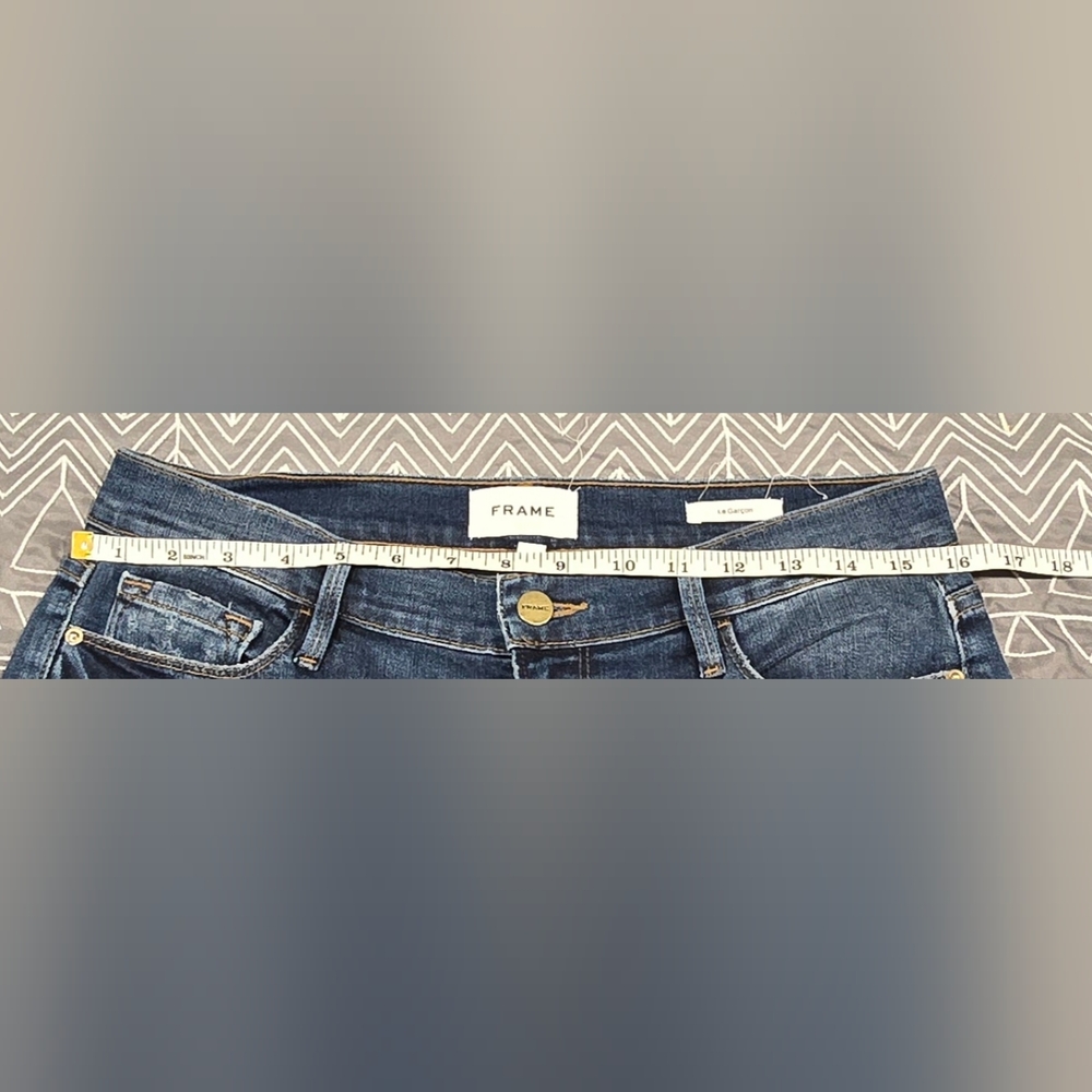 FRAME Le Garcon Midrise Straight Leg Boyfriend Fit Jeans Size 27 - Picture 5 of 7